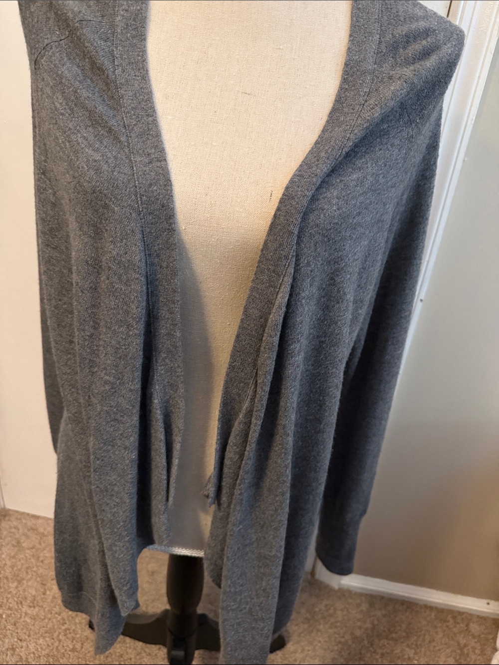 Banana Republic Heather Gray Open-Front Women’s Cardigan